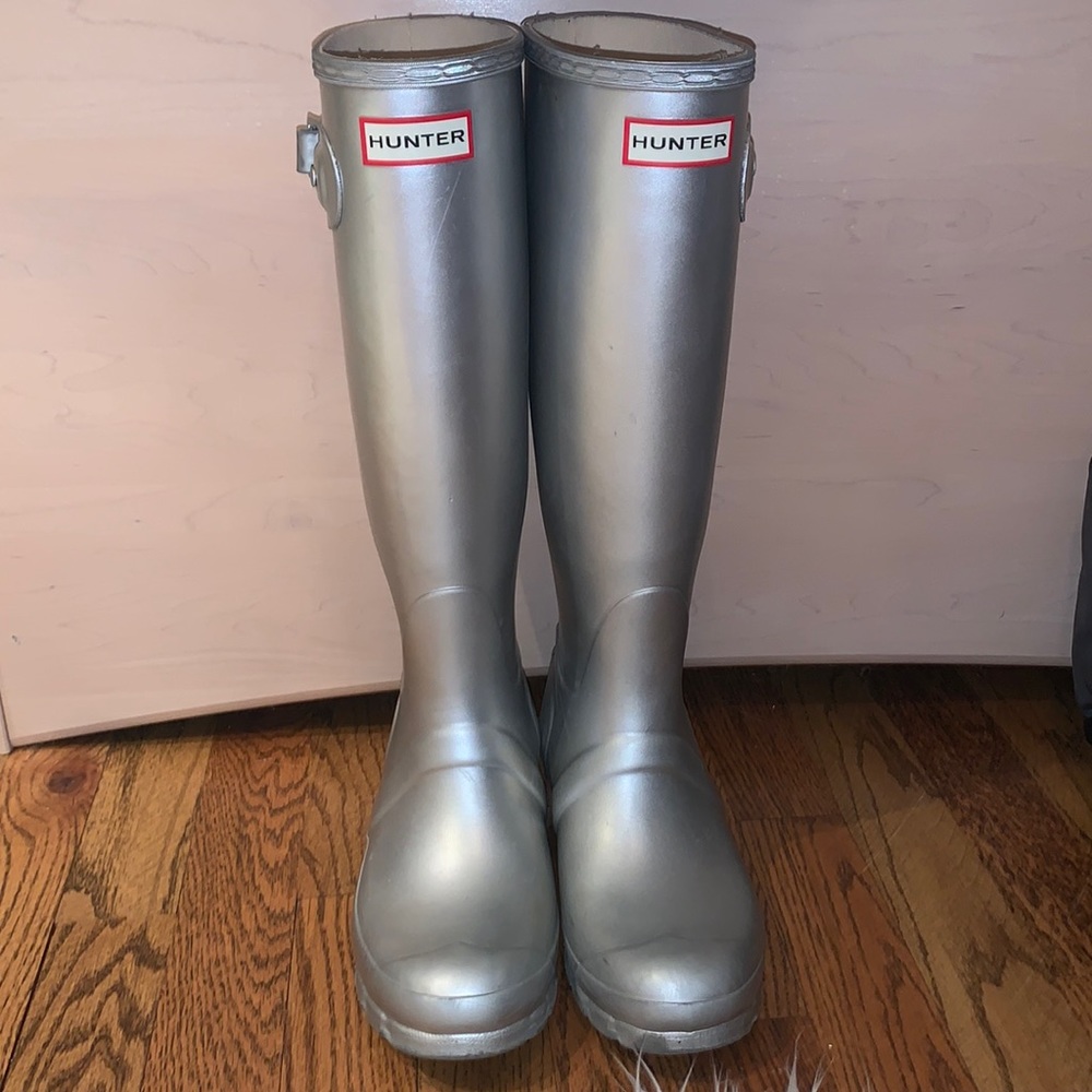 SILVER HUNTER RAIN BOOTS